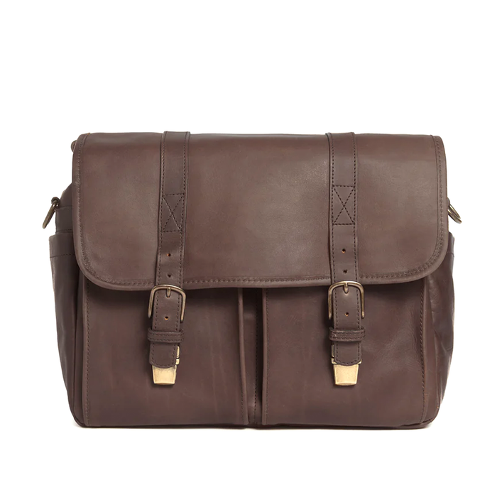 ONA Brixton Messenger Bag, Leather - Dark Truffle