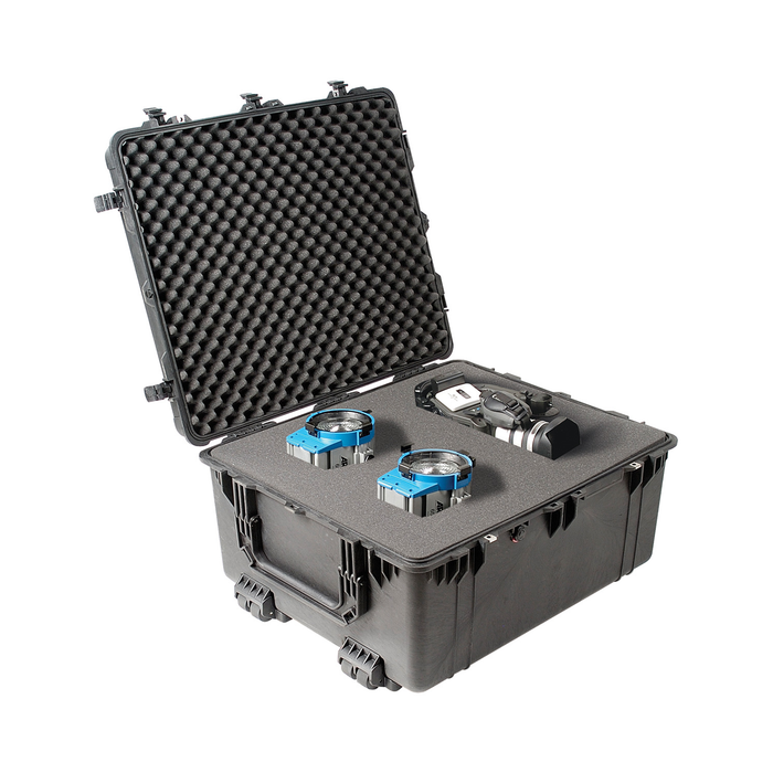 Pelican 1690 Protector Transport Case with Pick-N-Pluck Foam & Lid Foam - Black