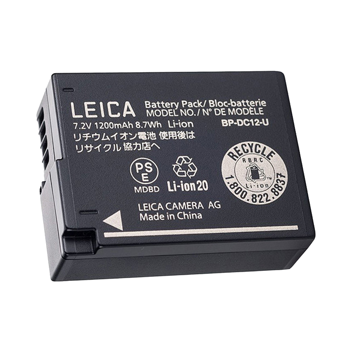 Leica Lithium-Ion Battery BP-DC12 for Q (Typ 116), CL, V-Lux 5, V-Lux (Typ 114)