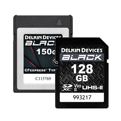 Delkin Devices 150GB BLACK CFexpress Type B Memory Card and Delkin Devices 150GB BLACK CFexpress Type B Memory Card and