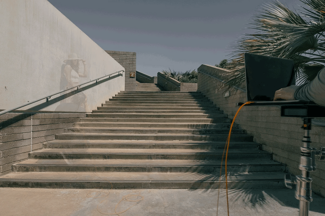 Tether Tools TetherPro USB-C Straight to Right-Angled Cable, 31' - High-Visibility Orange