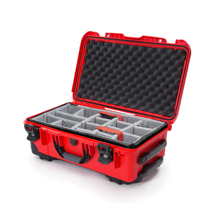 Nanuk 935 Wheeled Hard Utility Case with Padded Divider Insert & Lid Foam - Red