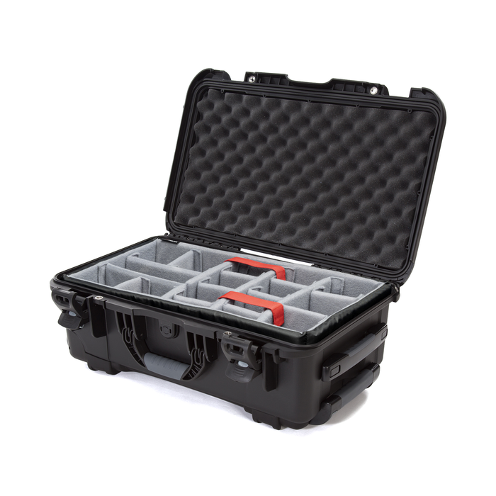 Nanuk 935 Heavy Duty Wheeled Protective Case with Padded Dividers & Lid Foam - Black