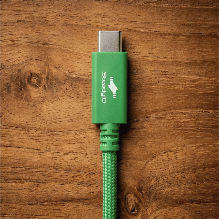 Glyph Technologies Connect+ High-Performance USB4 80Gbps/240W Type-C Cable, 39.4" (1m) - Glyph Green