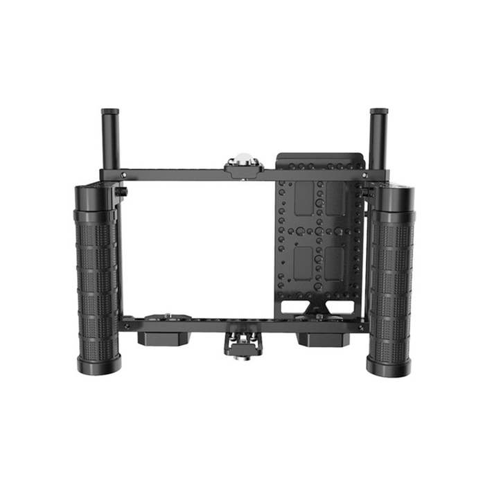 Hollyland Monitor Cage V1 with Rubber Handgrips for 5 to 9" Monitors, V-Mount - Black
