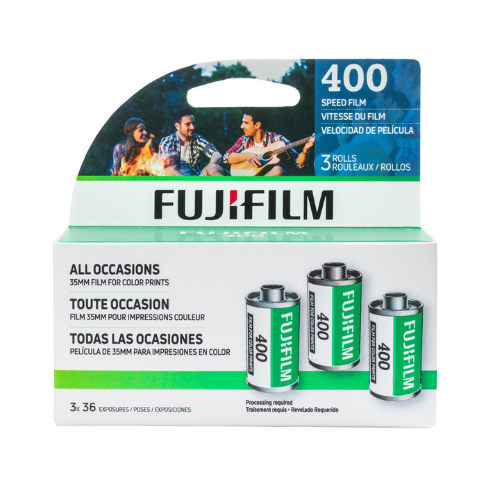 Fujifilm 400 Color Negative, 35mm Film - 36 Exposure, 3 Pack