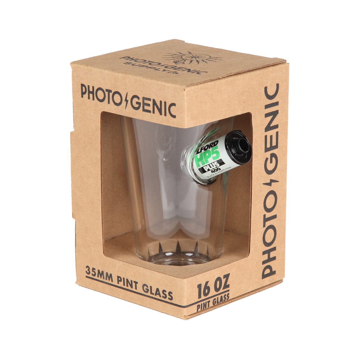 35mm Film Pint Glass, 16oz - HP5 — Glazer's Camera