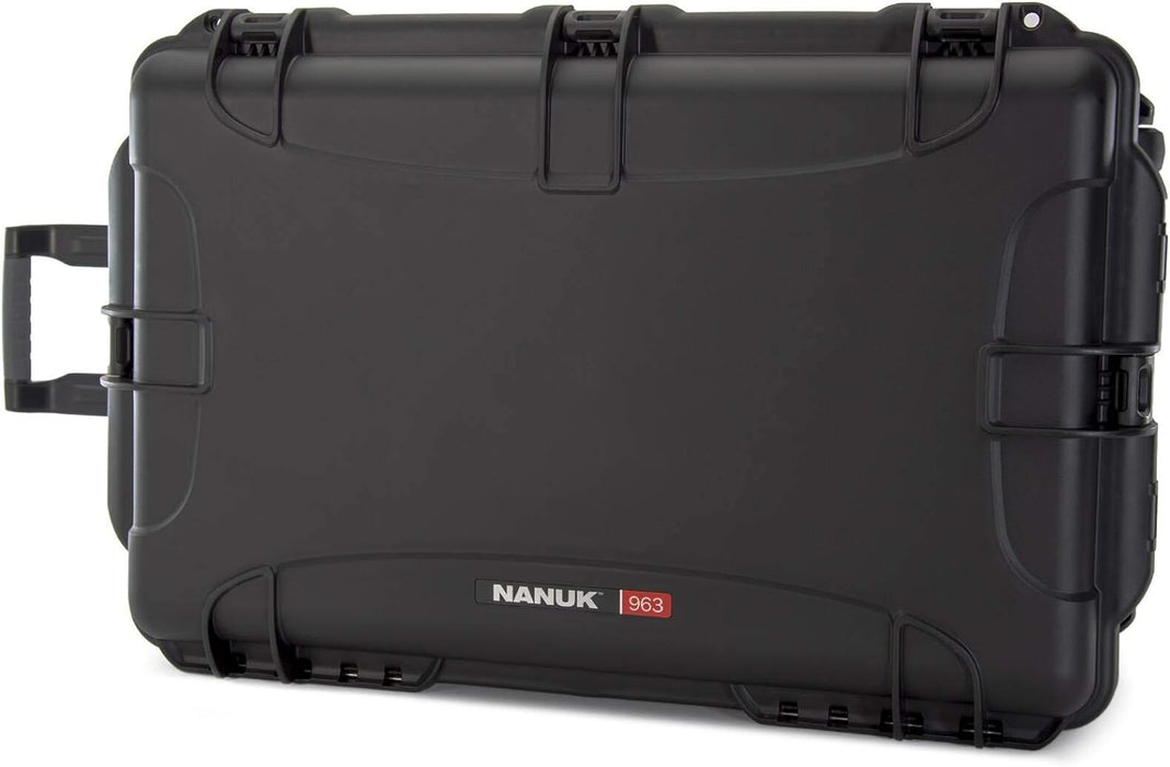 Nanuk 963 Wheeled Hard Utility Case with Foam Insert & Lid - Black