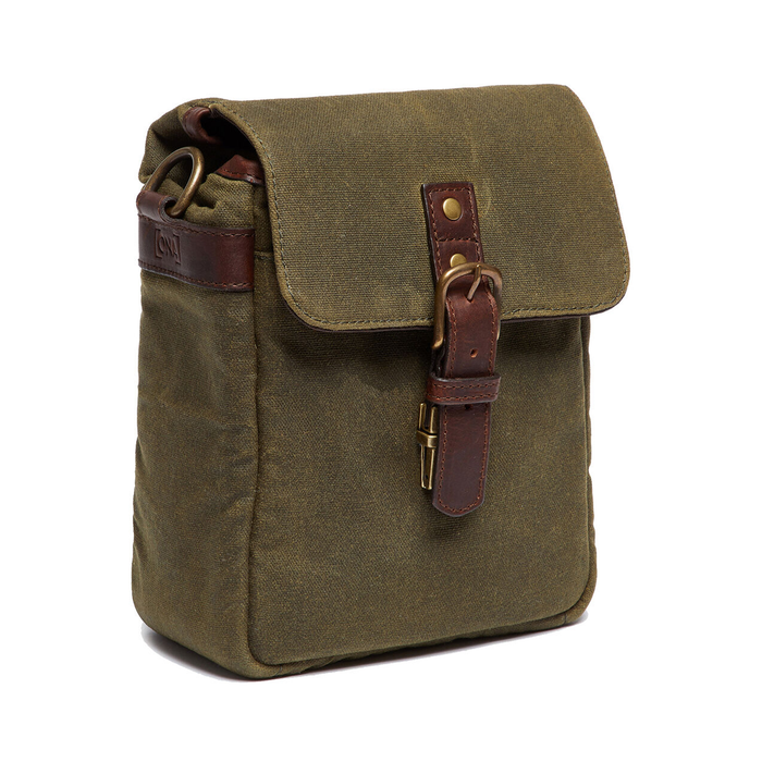ONA Bond Street Messenger Bag, Waxed Canvas - Olive