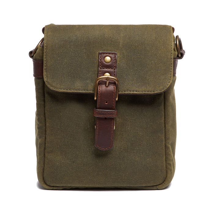 ONA Bond Street Messenger Bag, Waxed Canvas - Olive