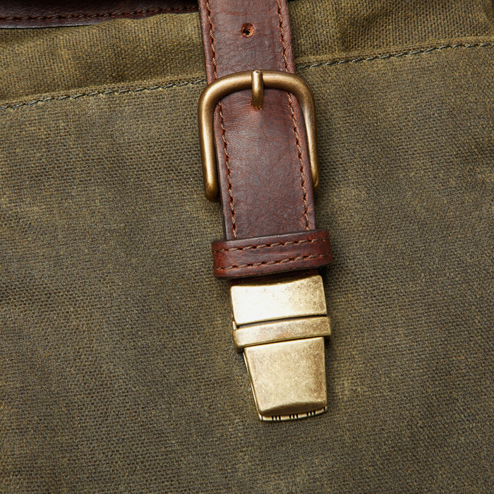 ONA Bond Street Messenger Bag, Waxed Canvas - Olive
