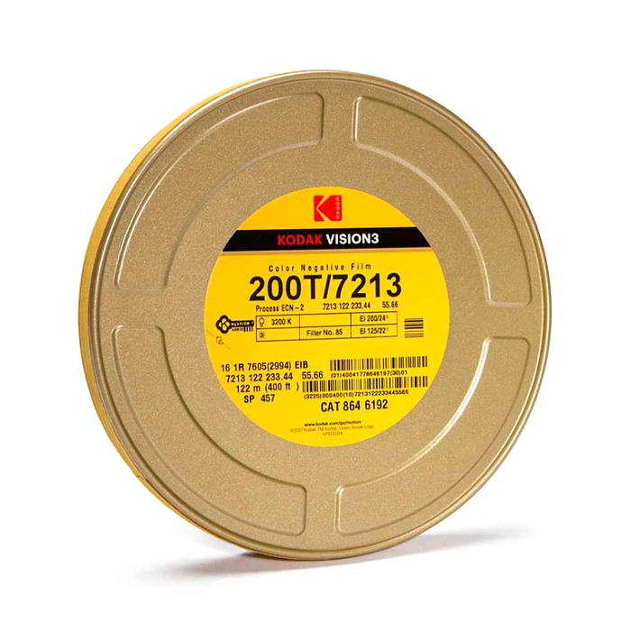 Kodak VISION3 200T Color Negative Film #7213, Super 8 - 50' Roll