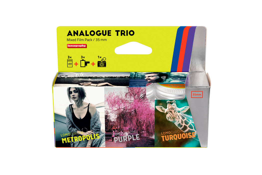 Lomography Analogue Trio Mixed Color Negative Film Pack - 35mm Film, 36 Exposures, 3 Pack