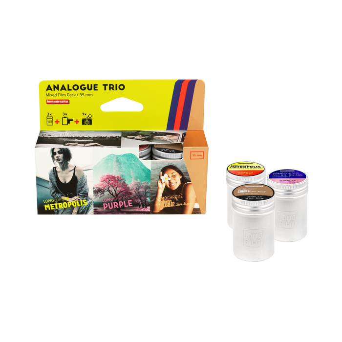 Lomography Analogue Trio Mixed Color Negative Film Pack - 35mm Film, 36 Exposures, 3 Pack