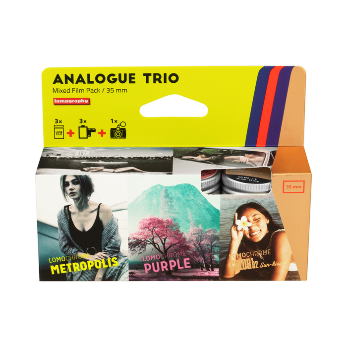 Lomography Analogue Trio Mixed Color Negative Film Pack - 35mm Film, 36 Exposures, 3 Pack