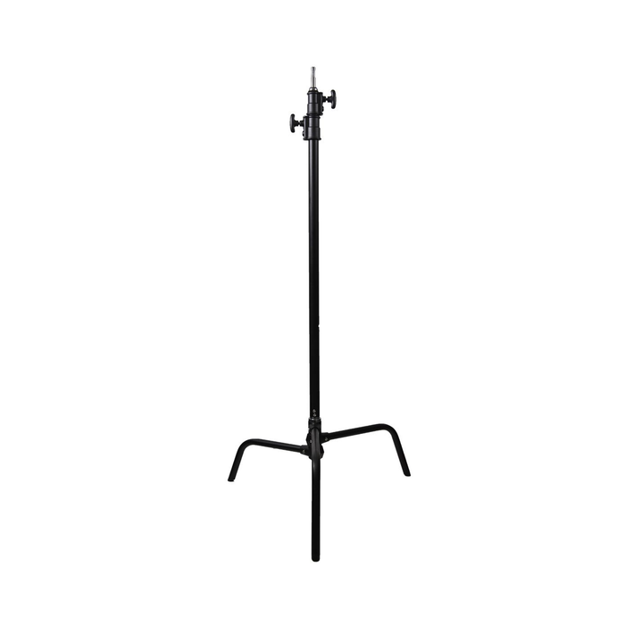 LumoPro 40" Double Riser C-Stand with Turtle Base - Black