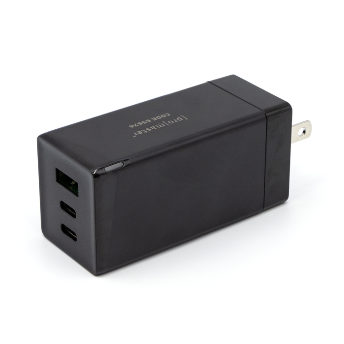 ProMaster 3-Port 65 Watt GaN USB Charger - Black