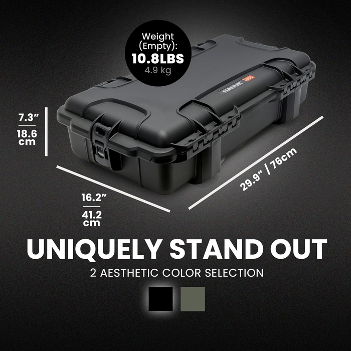 Nanuk 980 Medium-Series Pro Photo Kit Protective Case with Padded Dividers & Lid Organizer - Orange