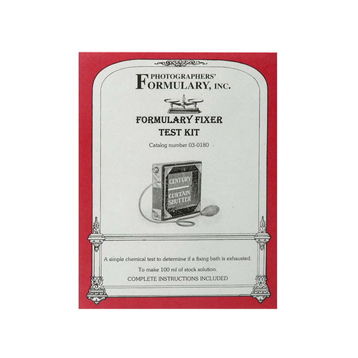 Photographers' Formulary FT-1 Fixer Test (Makes 100ml Stock Solution)