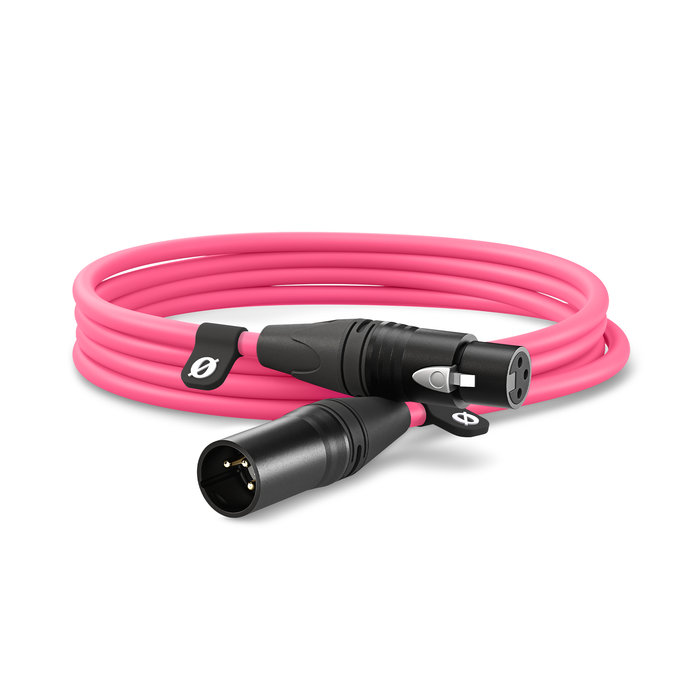 Rode XLR Male to XLR Female Cable, 9.8' (3m) - Pink