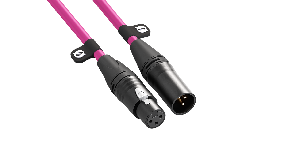 Rode XLR Male to XLR Female Cable, 9.8' (3m) - Pink