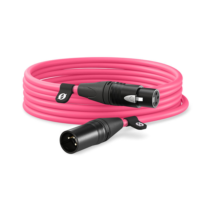 Rode XLR Male to XLR Female Cable, 19.7' (6m) - Pink