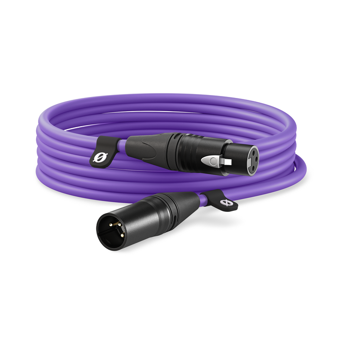 Rode XLR Male to XLR Female Cable, 19.7' (6m) - Purple