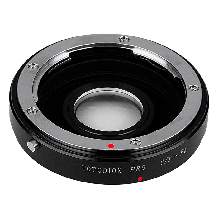 FotodioX Pro Lens Mount Adapter for Contax/Yashica (CY) SLR Lens to Pentax K (PK) Mount SLR Camera Body