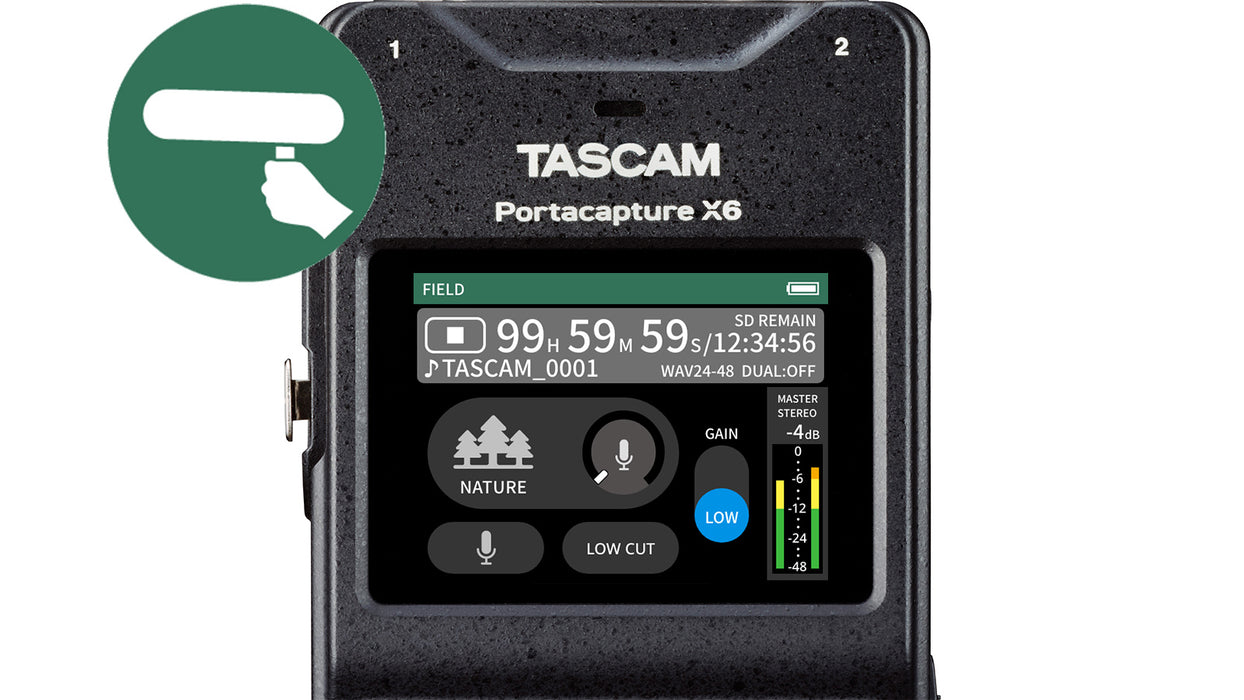 Tascam Portacapture X6 32-Bit 6-Channel Multitrack Handheld Recorder