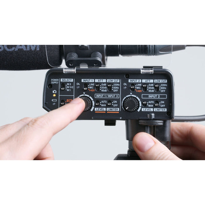 Tascam CA-XLR2D-F XLR Microphone Adapter for Fujifilm Mirrorless Cameras
