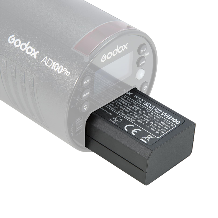 Godox WB100 Battery for AD100pro Pocket Flash & Select Flashes