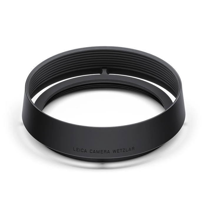 Leica Round Lens Hood for Q3 Camera and E49 Lenses - Black