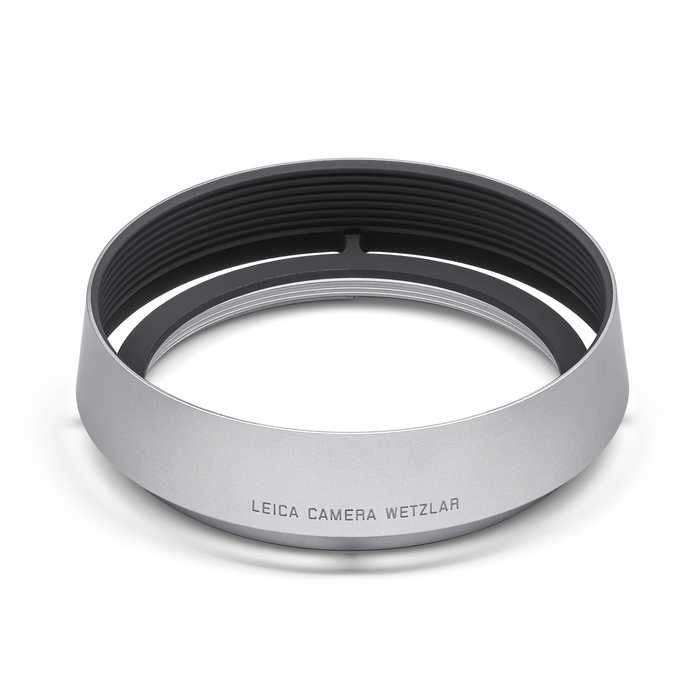 Leica Round Lens Hood for Q3 Camera and E49 Lenses - Silver