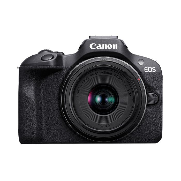 Canon EOS R100 RF-S 18-45mm f/4.5-6.3 IS STM & RF-S 55-210mm f/5-7.1 IS STM Lens Kit