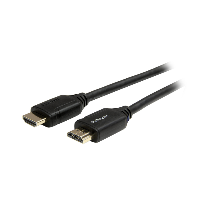 StarTech Premium High Speed Ultra HD 4K 60Hz 2.0 Male to Male HDMI Cable with Ethernet for UHD Monitors, TVs, Displays - 10ft (3m)