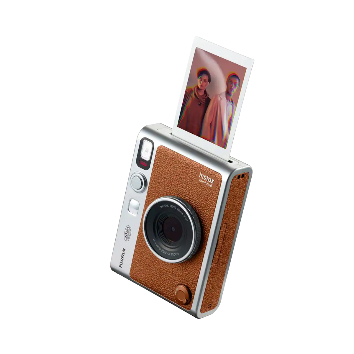 Fujifilm Instax Mini Evo Instant Camera - Brown — Glazer's Camera Fujifilm Instax Mini Evo Instant Camera - Brown — Glazer's Camera