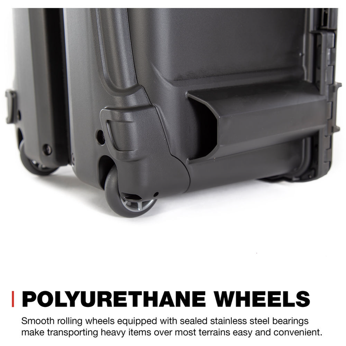 Nanuk 938 Wheeled Protective Case with Cubed Foam & Lid Foam - Black