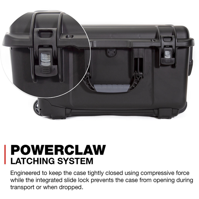 Nanuk 938 Wheeled Protective Case with Cubed Foam & Lid Foam - Black