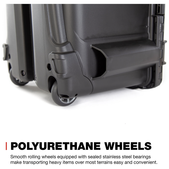 Nanuk 938 Wheeled Pro Photo Kit Protective Case with Padded Dividers & Lid Organizer - Black