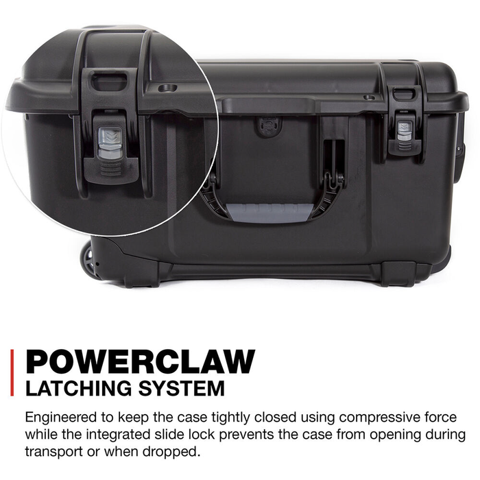 Nanuk 938 Wheeled Pro Photo Kit Protective Case with Padded Dividers & Lid Organizer - Black