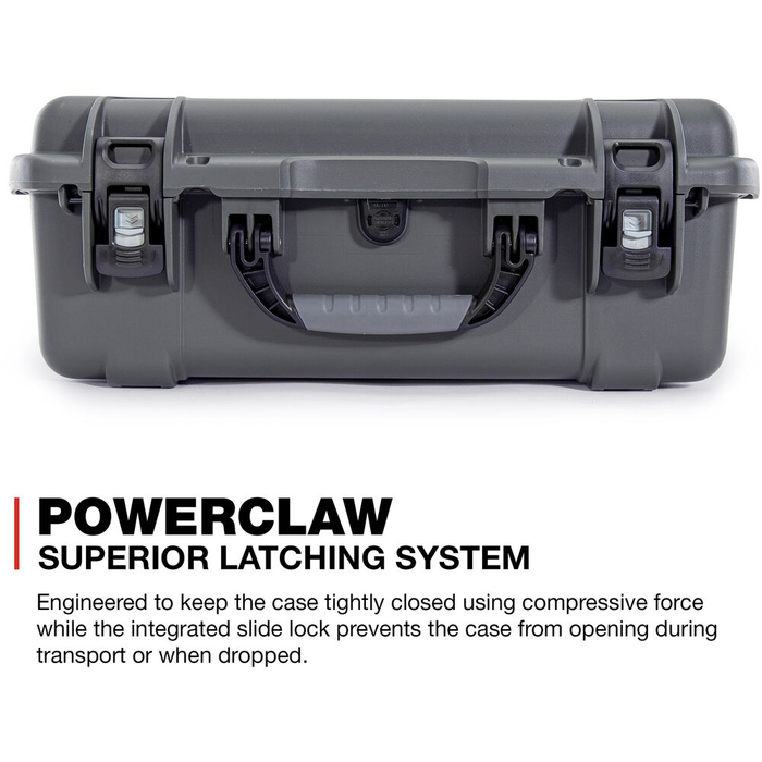 Nanuk 940 Wheeled Protective Case with Padded Dividers & Lid Foam - Graphite