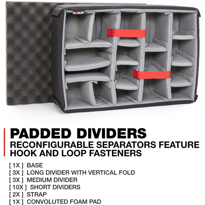 Nanuk 940 Wheeled Protective Case with Padded Dividers & Lid Foam - Graphite