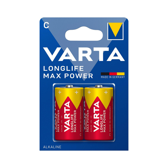 Varta Longlife Max Power C Alkaline Battery (2-Pack)