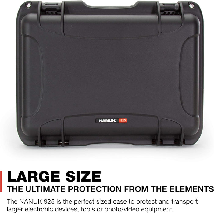 Nanuk 925 Pro Photo Kit Carry-On Hard Case with Padded Divider Insert ...