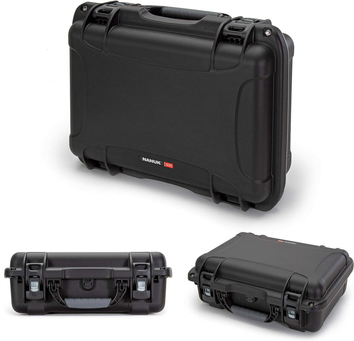 Nanuk 925 Pro Photo Kit Carry-On Hard Case with Padded Divider Insert & Lid Organizer - Black