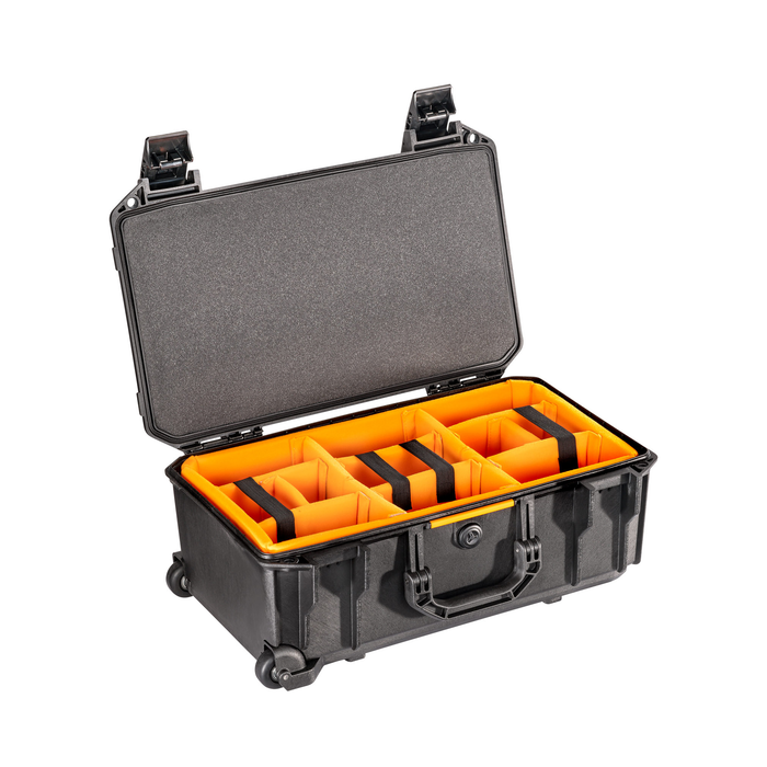 Pelican V525WD Vault Rolling Hard Case with Padded Dividers - Black