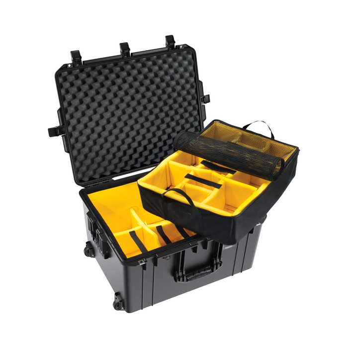 Pelican 1637 Air Case with Padded Dividers & Lid Foam - Black