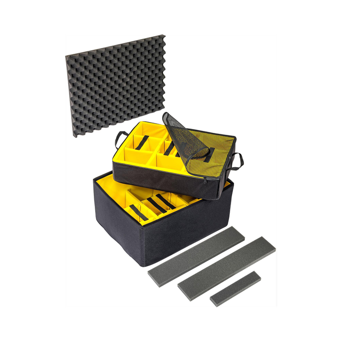 Pelican 1637 Air Case with Padded Dividers & Lid Foam - Black