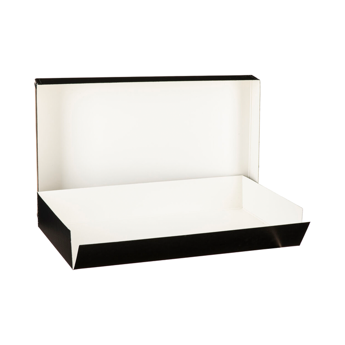 Lineco Drop-Front Archival Box, Black - 11.75 x 18.25 x 3"