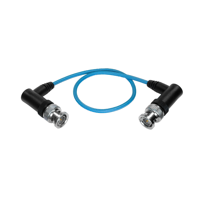 Kondor Blue Ultra Thin 3G SDI Video Right Angle BNC Cable, 12" - Kondor Blue